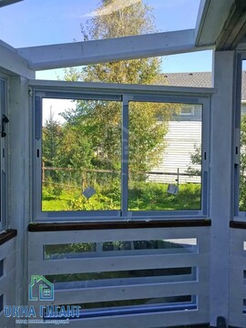 остекление веранды частного загородного дома раздвижными алюминиевыми окнами - фото 4.jpeg